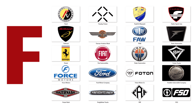 Car Brands that Start with the Letter F